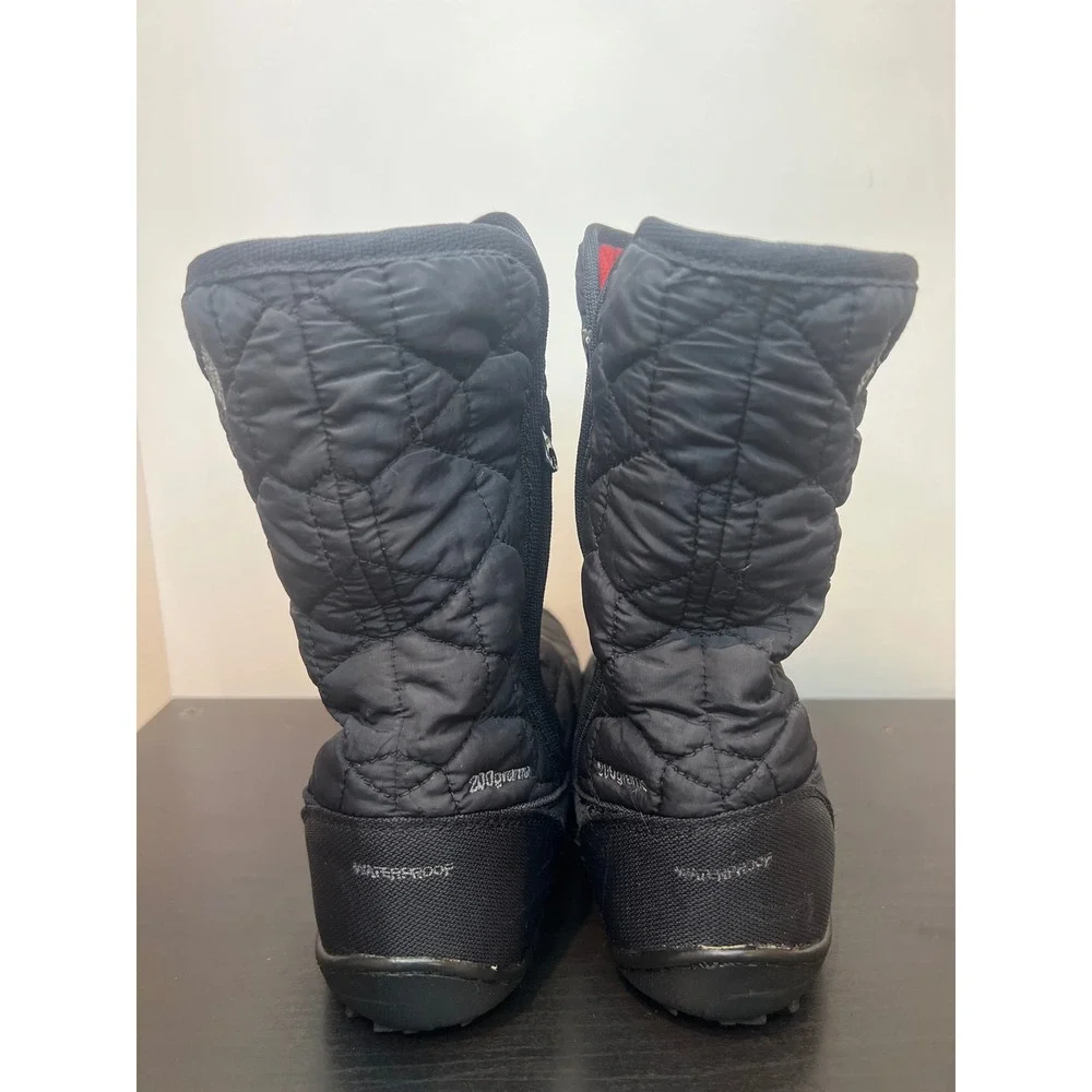 Columbia Minx Mid II Omni-Heat Winter‎ Boots Black Quilted Waterproof Size 8.5